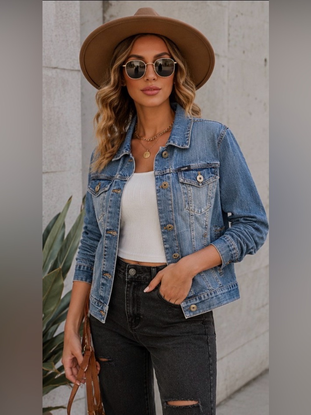 IZOD Jeans Women’s Stretch Denim Jacket Medium Blue Wash Size M. Timeless